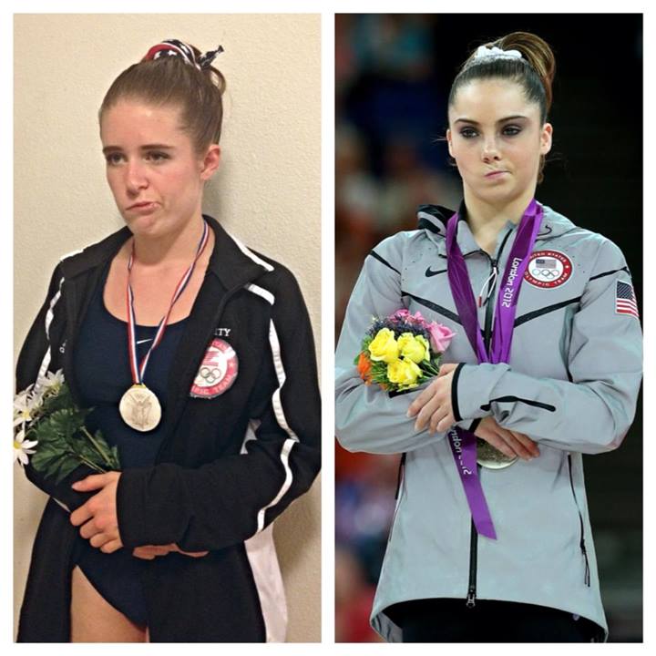 Gymnastics Fan with Bell’s Palsy Dresses Up as McKayla Maroney for Halloween 