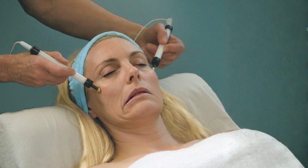 woman with bell’s palsy receiving physiotherapy