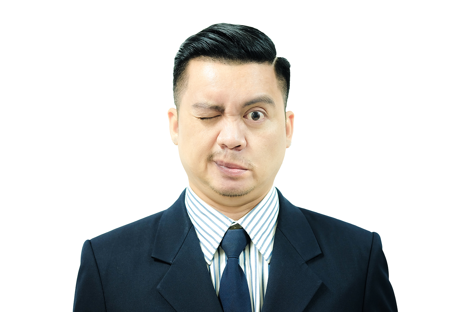 Asian Man with Facial Paralysis